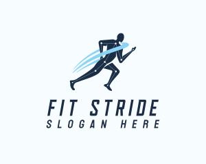 Run Fitness Exercise logo design