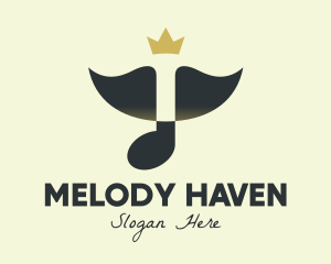 Music Note Crown logo