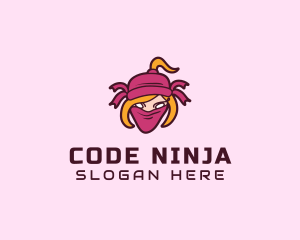 Esports Ninja Girl logo