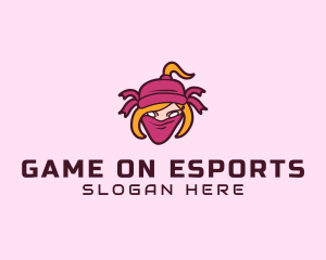 Esports Ninja Girl logo