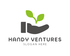 Hand Eco Plant Grow logo