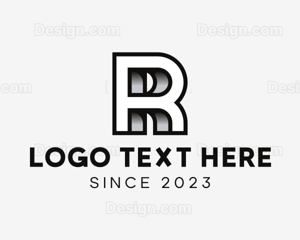 3D Architect Letter R Logo