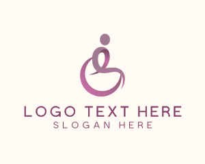 Patient - Wheelchair Disability Therapy logo design