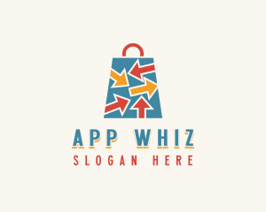 Arrow Shopping App logo design