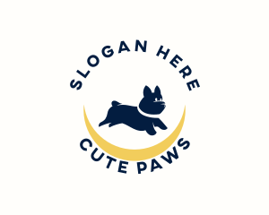 Cute Pet Dog logo design