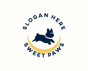 Cute Pet Dog logo design