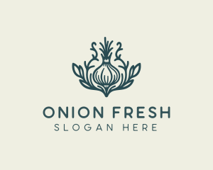 Organic Farm Onion logo design