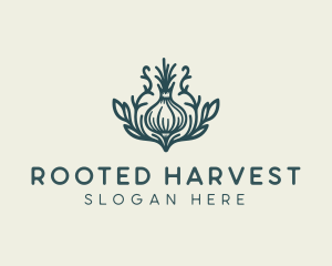 Organic Farm Onion logo design