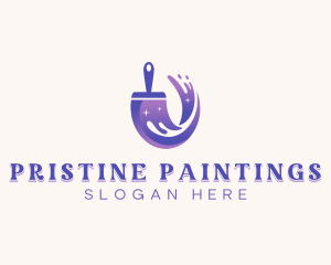 Painter Paint Brush logo design