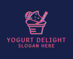 Ice Cream Dessert Glitch  logo