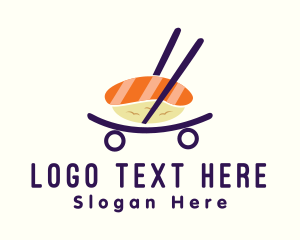 Food - Sushi Food Cart logo design