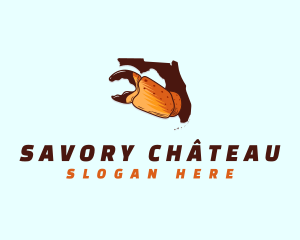 Crab Claw Florida logo design