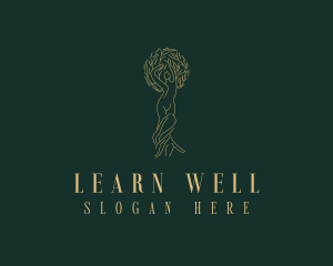 Wellness Woman Tree logo design