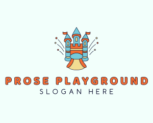 Castle Playground Inflatable logo design