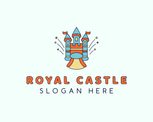 Castle Playground Inflatable logo design