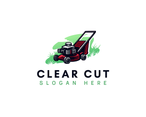  Lawn Mower Landscaping logo design