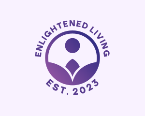 Spiritual Flower Person logo