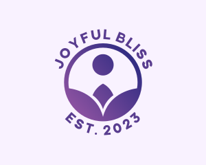 Spiritual Flower Person logo design