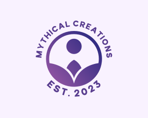 Spiritual Flower Person logo design