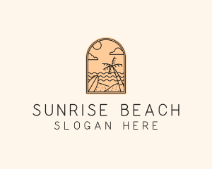 Beach Island Travel logo design