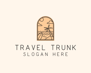 Beach Island Travel logo design