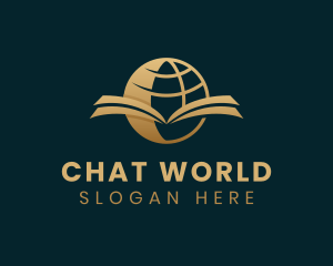 Gold Global Library logo design