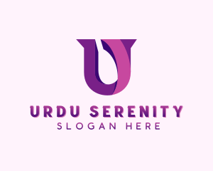 Agency Company Letter U logo design