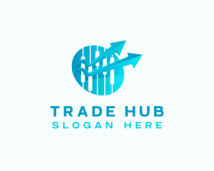 Trading Stock Market Investment logo design