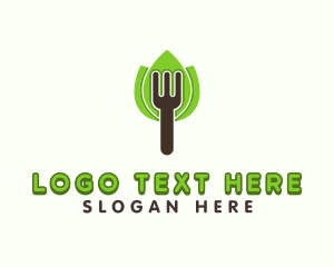 Tree - Fork Leaves Tree logo design