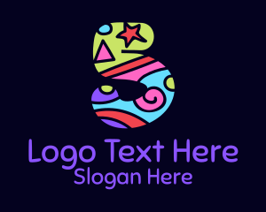 Colorful Shapes Number 5 logo