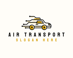 Taxi Tech Circuit logo design