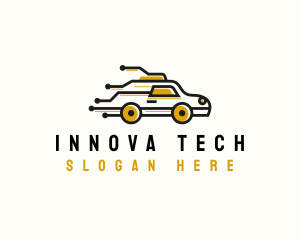 Taxi Tech Circuit logo design