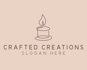 Wellness Spa Candle logo design