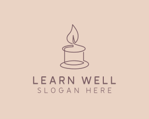 Wellness Spa Candle logo design