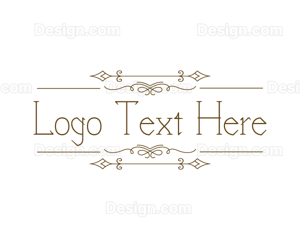 Rustic Elegant Ornament Logo