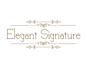 Rustic Elegant Ornament logo design