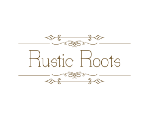 Rustic Elegant Ornament logo design