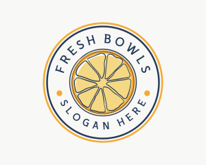 Orange Fruit Slice logo design