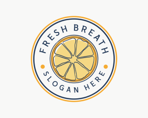 Orange Fruit Slice logo design