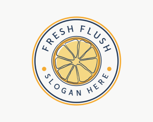 Orange Fruit Slice logo design