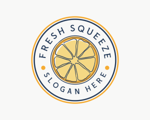 Orange Fruit Slice logo design