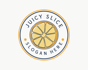 Orange Fruit Slice logo design