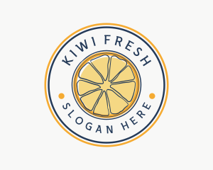 Orange Fruit Slice logo design