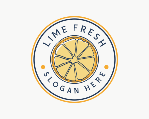 Orange Fruit Slice logo design