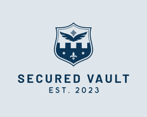 Wing Security Shield Crest logo design