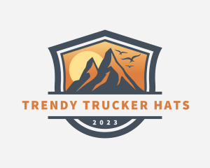 Outdoor Mountain Sunset Logo