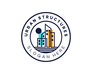 Urban City Building Structures logo design