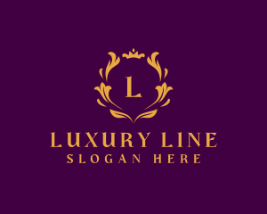 Luxury Wreath Hotel logo design