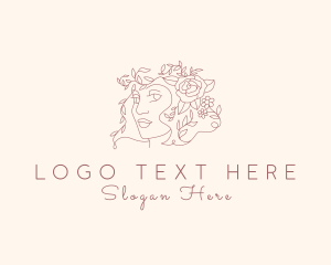 Floral Feminine Face logo