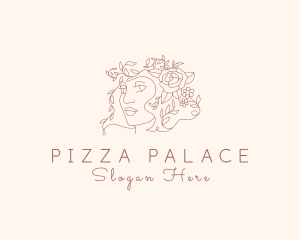 Floral Feminine Face Logo